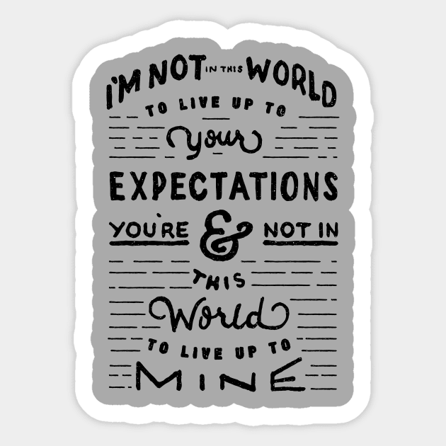 Expectations Sticker by EddyMumbles